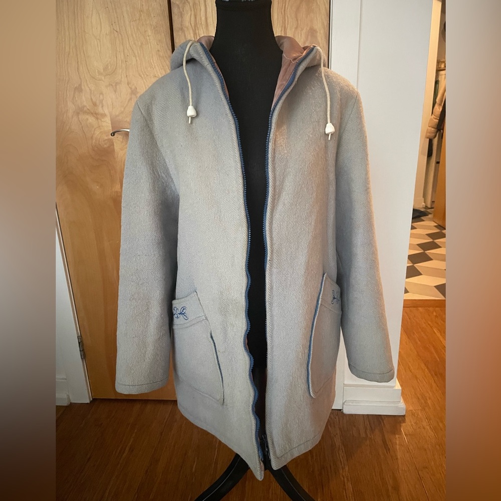 Heritage HBC 100% wool embroidered and lined coat